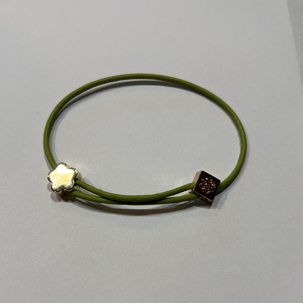 Tory Burch Green Bracelet with Gold Accents